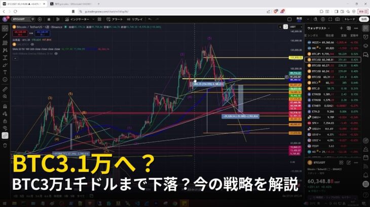 BTC3万1千ドルまで下落？今の戦略を解説【2026年6月28日ビットコイン相場分析】
