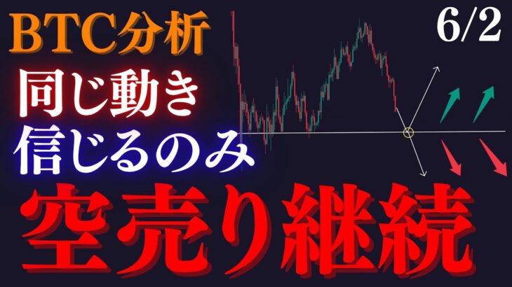 ⚠️BTC”空売り継続”か。暴落から意識される価格で本格下落開始で全員消えます。:トレーダーRedのBTCUSD分析
