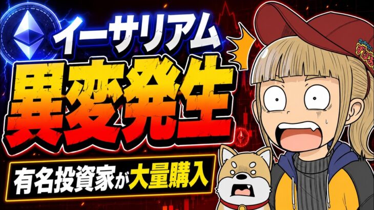 【仮想通貨】イーサETF流入＆大量購入情報も！買うべきなのか？