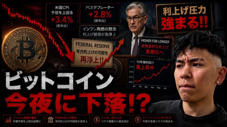 ビットコイン今夜のPCEデフレーターで下落のリスクがある！？６万ドル割れはまた来る！？
