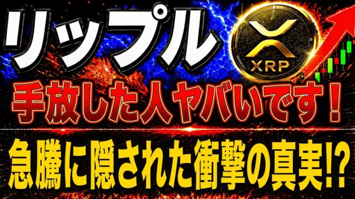 【リップル緊急】XRPが大暴落から急反発！暴落の裏で「クジラ」が仕掛けていた驚愕の戦略【仮想通貨　最新情報】