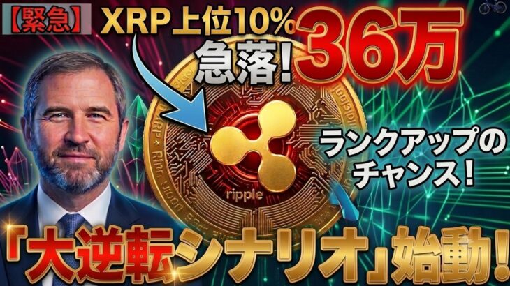 リップル（XRP）上位10%の基準が急低下！今なら36万円でXRPトップの勝ち組へ？地獄相場の裏で進む「大逆転シナリオ」