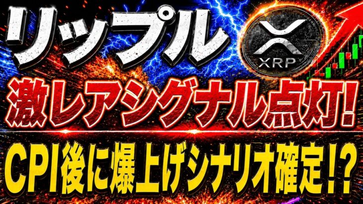 【リップル緊急】XRPに過去13年で4回だけの「激レアサイン」が点灯！明後日のCPIで運命が決まる 【仮想通貨 最新情報】