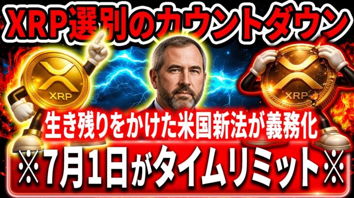 ⚠️XRPに危機到来⚠️7月1日に施行される新法でXRPが淘汰される可能性が！？？？？#xrp #リップル #暗号資産
