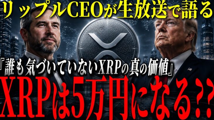 『生放送で暴露』XRPの未来がついに判明…リップルCEOが語った本当の価値とは？