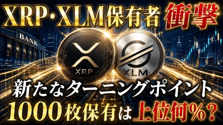 🚨XRP・XLM保有者へ🚨その1000枚、実は上位層かもしれません！