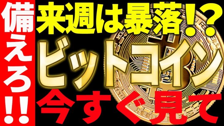 ⚠️ビットコイン来週は暴落⁉⚠️今すぐ見て備えろ！【仮想通貨】