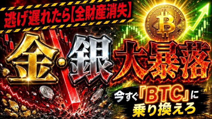 【緊急警告】金と銀がまさかの大暴落…逃げ遅れた投資家の末路と、今すぐ買うべき「ビットコイン」の衝撃の事実！