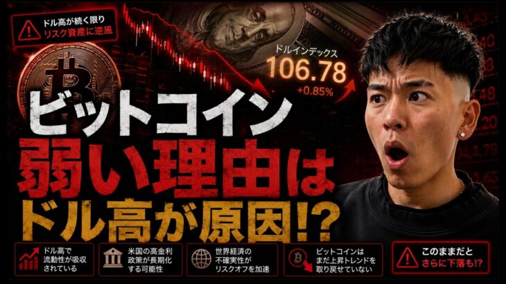 ビットコイン６万ドル抵抗の理由はドル高が原因に？？ストラテジー社がまた売却する？？