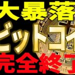 ⚠️ビットコイン大暴落で完全終了⁉⚠️今後○○ドルまでの暴落が確定的⁉【仮想通貨】