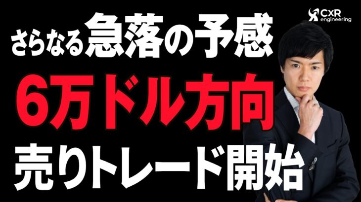 【ビットコイン分析】さらなる急落の予感！どこまで下がるのか