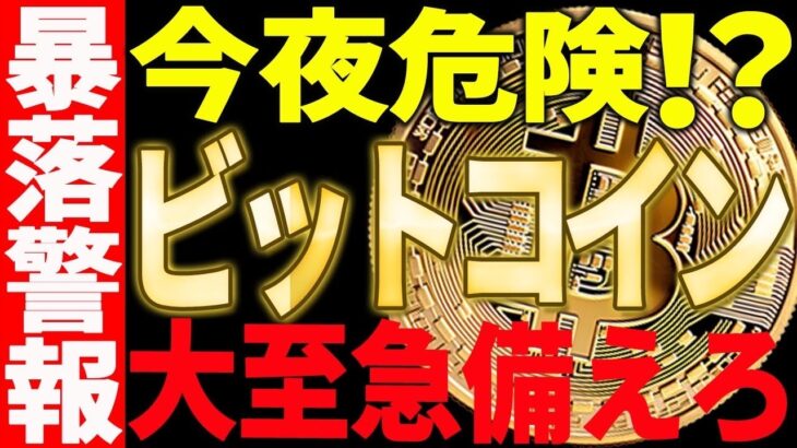 ⚠️暴落警報⚠️ビットコイン今週危険！？大至急備えてください！【仮想通貨】