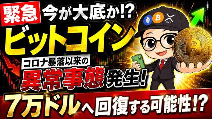 【緊急】ビットコイン今が大底か！？コロナ暴落以来の異常事態発生！