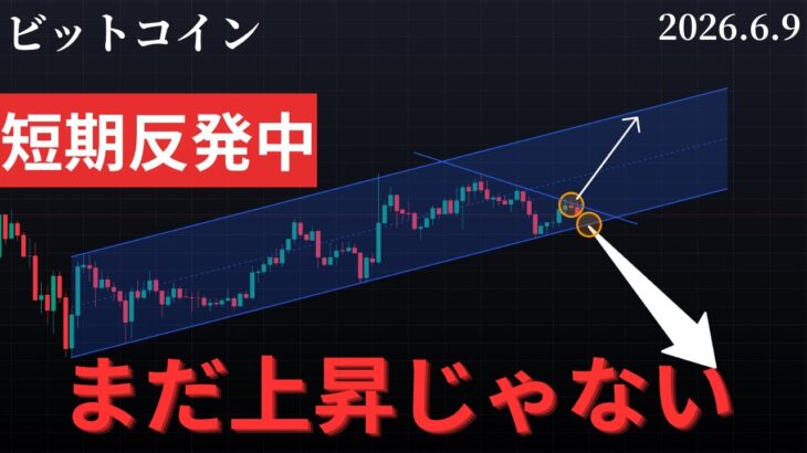 ビットコイン反発中、ただしまだ上昇トレンドではない