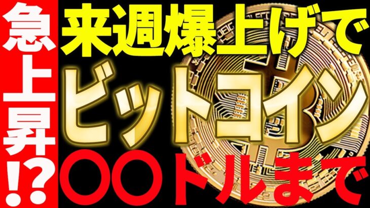 🚀ビットコイン来週○○ドルまで爆上げ⁉🚀これを見れば今後の値動きが丸わかり！【仮想通貨】