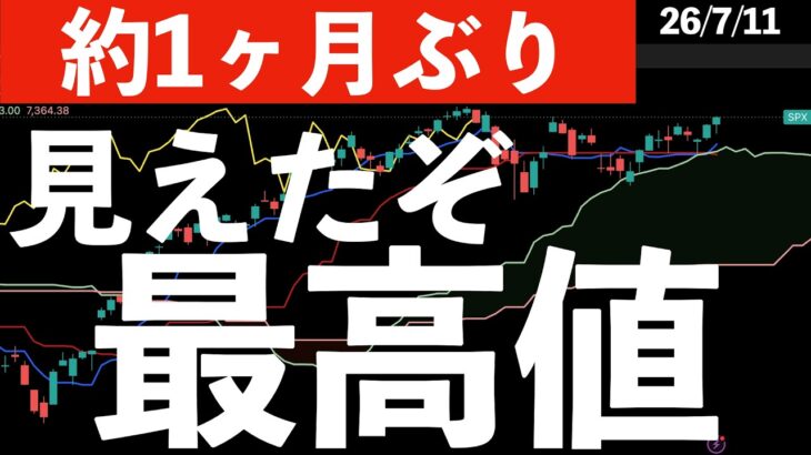【約1ヶ月ぶり】S&P500の最高値が見えた！チャート的なサインを見逃すな！　#米国株 #日経平均 #sp500 #soxl #nvda