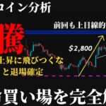 【重要⚠️】ビットコイン今後の見通し。2800ドル急騰でも飛びつくな、本物の分岐60,800ドルと今から狙える本命の買い場とは《 仮想通貨 暗号通貨 ビットコイン BTC FX 》