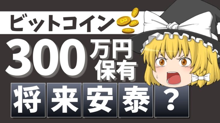【ゆっくり解説】ビットコインを300万円分持っていれば将来安泰？