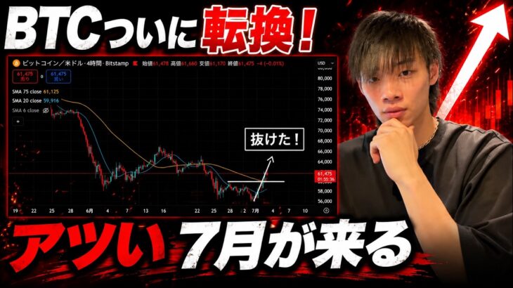 【ビットコイン転換！】　ついにアツい7月がやってくる