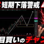 【BTC短期下落警戒】　次の押し目が絶好のチャンス！