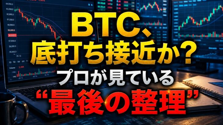 BTC底打ち接近か…プロが見ている“最後の整理”
