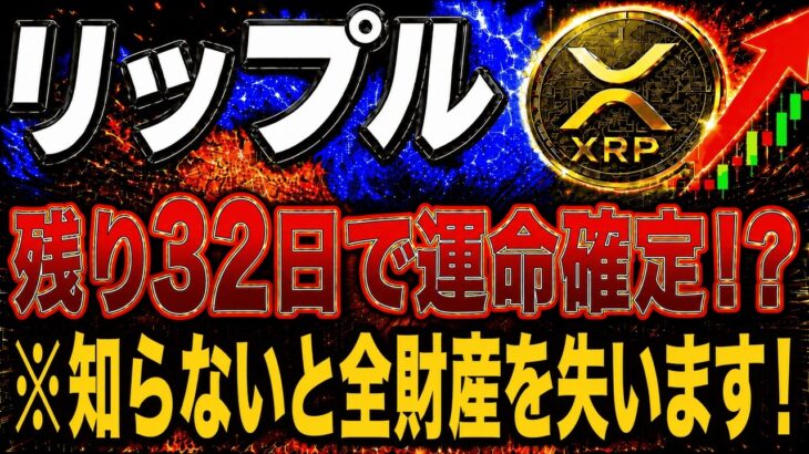 【リップル重要】XRP運命の32日間！「クラリティ法案」成立確率60%と2.8ドルへの価格激変シナリオ【仮想通貨 最新情報】