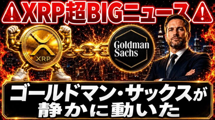 ⚠️XRP超BIGニュース⚠️ゴールドマン・サックス、XRP最大保有機関に浮上