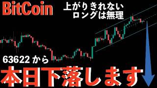 ビットコイン本日は下落します！#ビットコイン