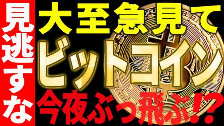 ⚠️大至急見て⚠️ビットコイン今夜ぶっ飛ぶ⁉見逃し厳禁です！【仮想通貨】